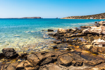 Small Sand Beach In Paros