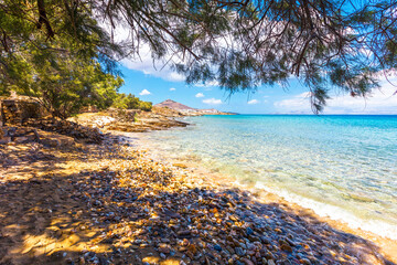 Seaside Coast Of West Seaside Of Paros
