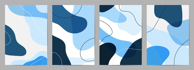 Minimal covers design. Trendy set, Modern Poster Art. Design for wall framed prints, canvas poster, artwork as postcard or brochure.Vector illustration.