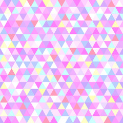 Fototapeta premium Seamless triangle tile pattern. Colorful wallpaper of the surface. Bright background. Print for polygraphy, posters, t-shirts and textiles. Unique texture. Doodle for design