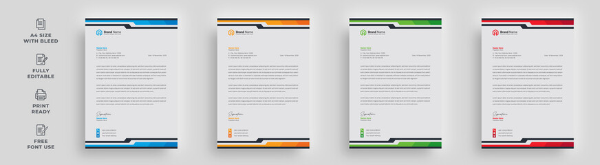 letterhead corporate brochure flyer creative corporate minimal abstract advertising poster layout a4 size magazine newsletter template design with a logo