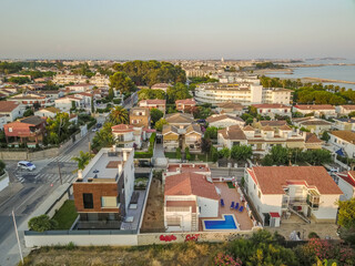 Espagne Catalogne Cambrils Costa Dorada Immobilier construction plage vacances ocean mer aerien