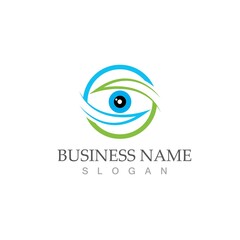 Eye Care vector logo design