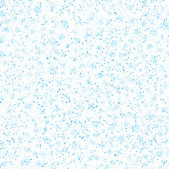 Hand Drawn blue Snowflakes Christmas Seamless Patt