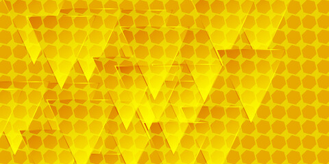 Dark yellow geometry background vector