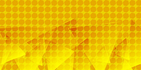 Modern yellow geometry background vector design