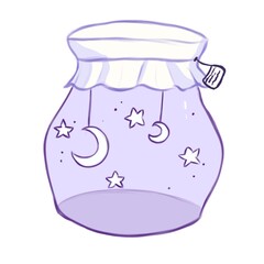 Jar of stars with title / illustrations 