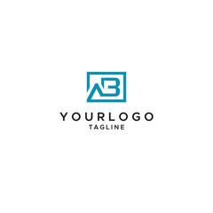 AB MONOGRAM LOGO, BA MONOGRAM LOGO