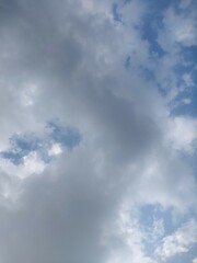 photo of sky and clouds in the morning.