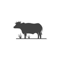 Cow icon design illustration template