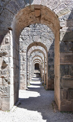 Fototapeta na wymiar Ancient Tunnel Arches 