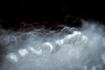 Extreme macro of polyester stable fiber