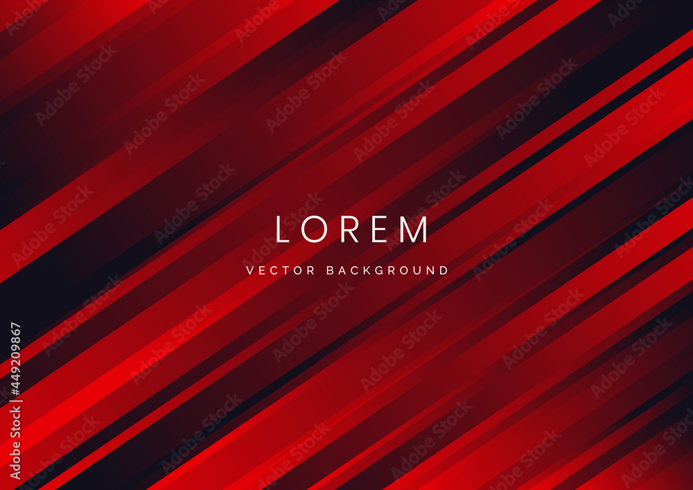 Poster abstract red elegant stripe diagonal lines light background.