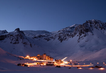 Twilight in the mountains