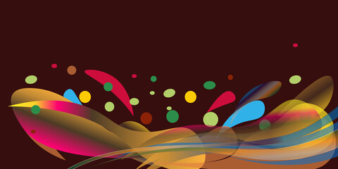 Colorful smooth twist light lines shadow vector background EPS10 format