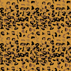 Leopard seamless pattern design illustration background