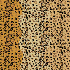 Leopard seamless pattern design illustration background