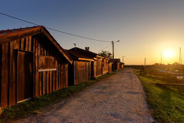 Goul&eacute;e harbor in the Gironde estuary
