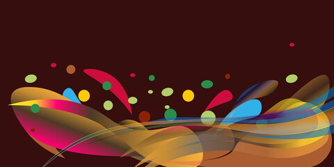Colorful smooth twist light lines shadow vector background EPS10 format