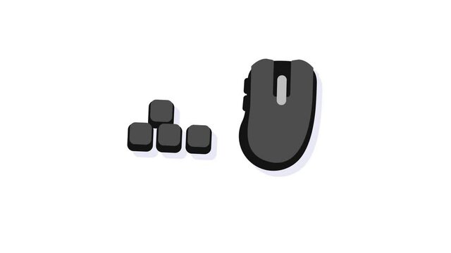 mouse and WASD keys or animated arrows. online game on pc