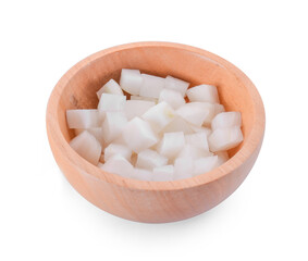 Onion isolated on white background.