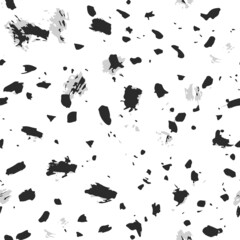 black dusty textured abstract seamless pattern