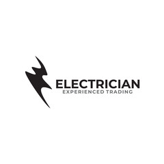 Flash electrician logo design template