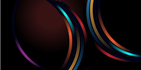 Vector illustration of futuristic abstract glowing background