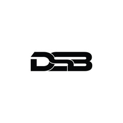 DSB letter original monogram logo design
