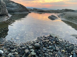 beach at sunset