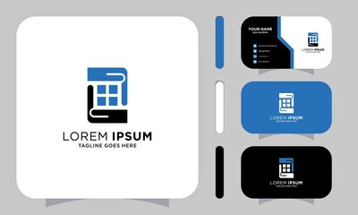 Real Estate, insurance, home care, service vector logo template. Logo for your business.