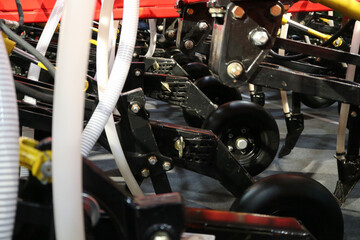 Precision inline seeder. A row seeder. Seed drill.  Fragment.