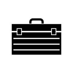 Toolbox icon, tool logo isolated on white background