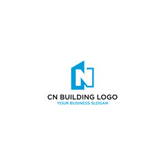 BUILDING LOGO WITH THE LETTERS C AND N