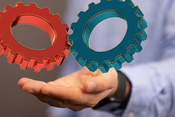 gear Technology setting concept background