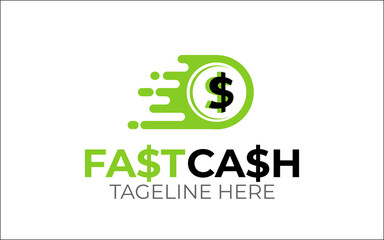 Illustration graphic vector of fast cash money for finance professional business logo design template