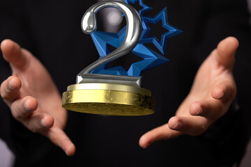 2nd two award in hand 3d