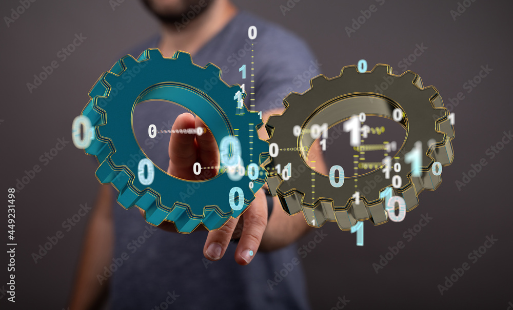 Aufkleber engineering and design image gears