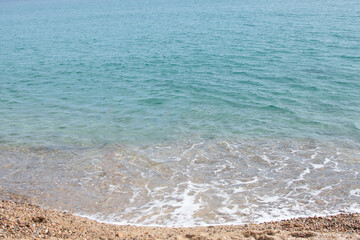Fototapeta na wymiar Beach in mediterranean sea, catalonia, costa brava spain