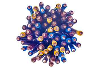 Electrical cable wire isolated on white background