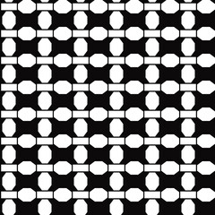 Octagons and black background. Vector blocks and cells.