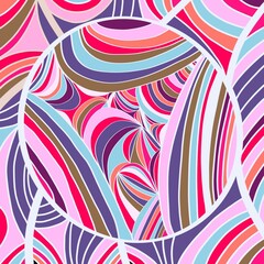 Bright abstract pattern, modern illustration for print, screen saver, background, textile, packaging, cover.