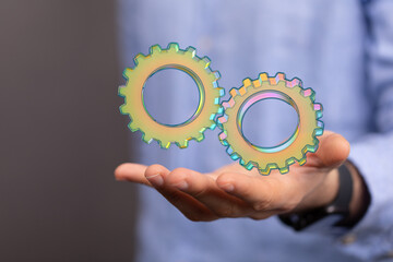 gear Technology setting concept background