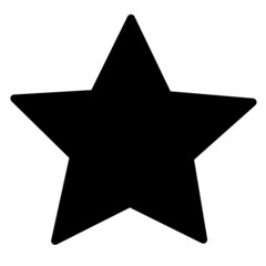 Icon symbol star black