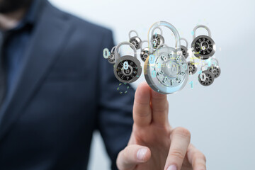 Cybersecurity and information or network protection. Future technology web