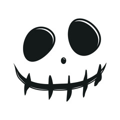 Pumpkin Face, Halloween Pumpkin, Scary Face, Halloween Decoration, Happy Halloween, Greeting Card Graphic, Halloween Invitation Graphic, Vector Illustration