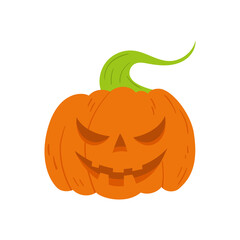 Pumpkin Harvest Thanksgiving vector illustration Scary Jack O Lantern halloween pumpkin