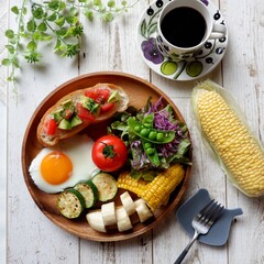 夏野菜たっぷりのオシャレなワンプレート