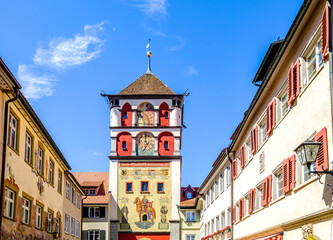 Obraz premium historic old town of Wangen in Germany