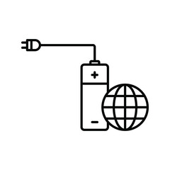 renewable energy icon. environmentally friendly sign. vector illustration